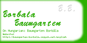 borbala baumgarten business card